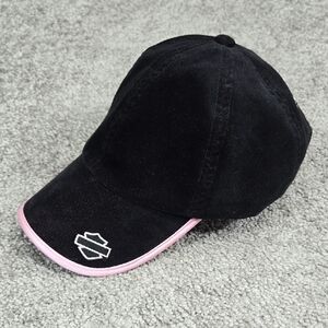 Harly-davidson Womens Velvet Cap Black Size OS